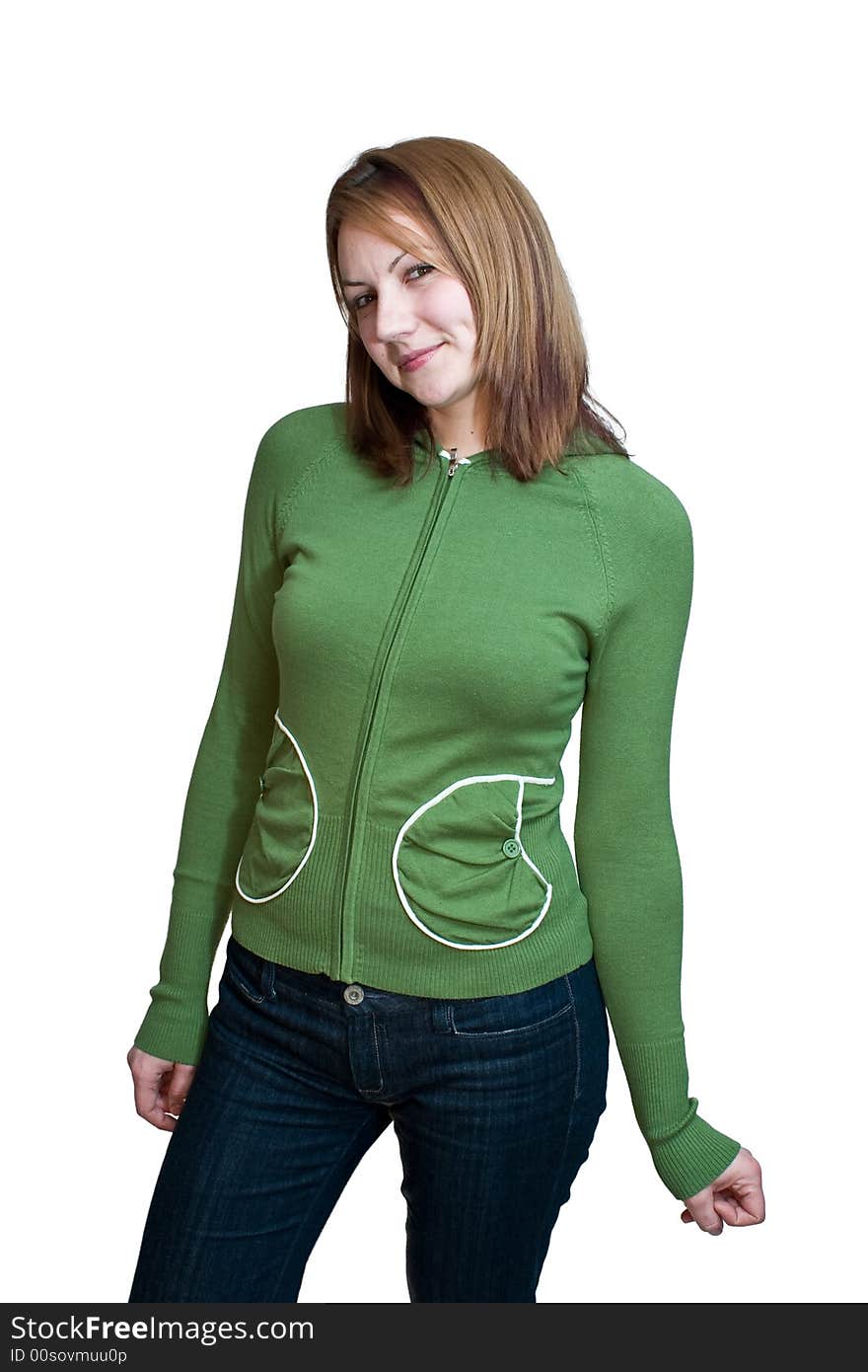 Woman with Green Sweater