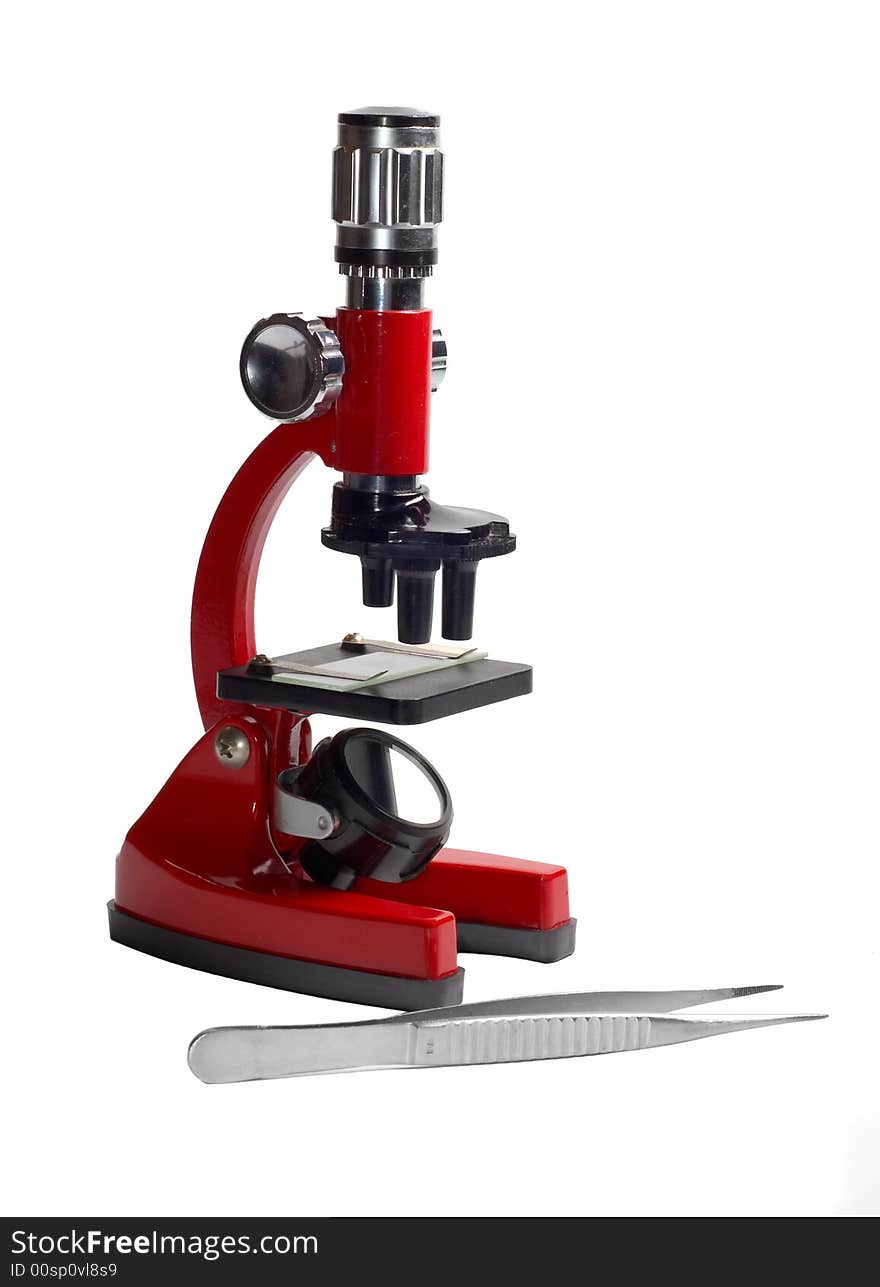 Microscope And Tweezers