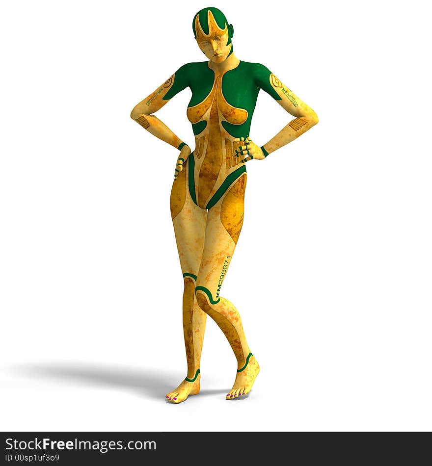 Sexy female android or robot
With Clipping Path. Sexy female android or robot
With Clipping Path