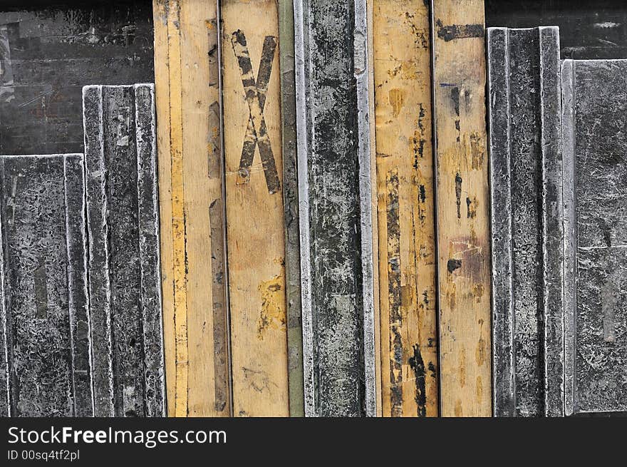 Metal and wood texture large size