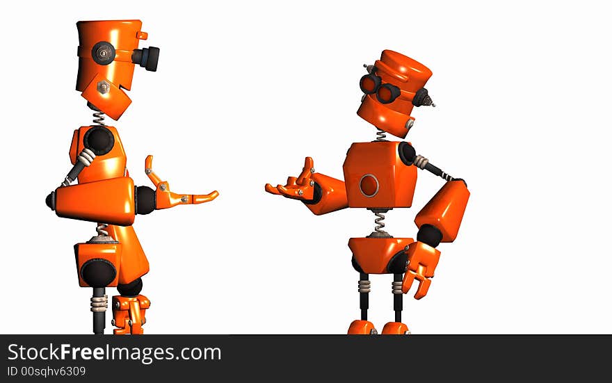 Orange robots