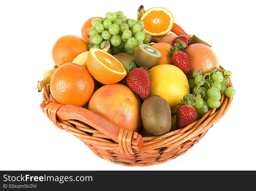 Fresh fruit is very healthy and rich in vitamins