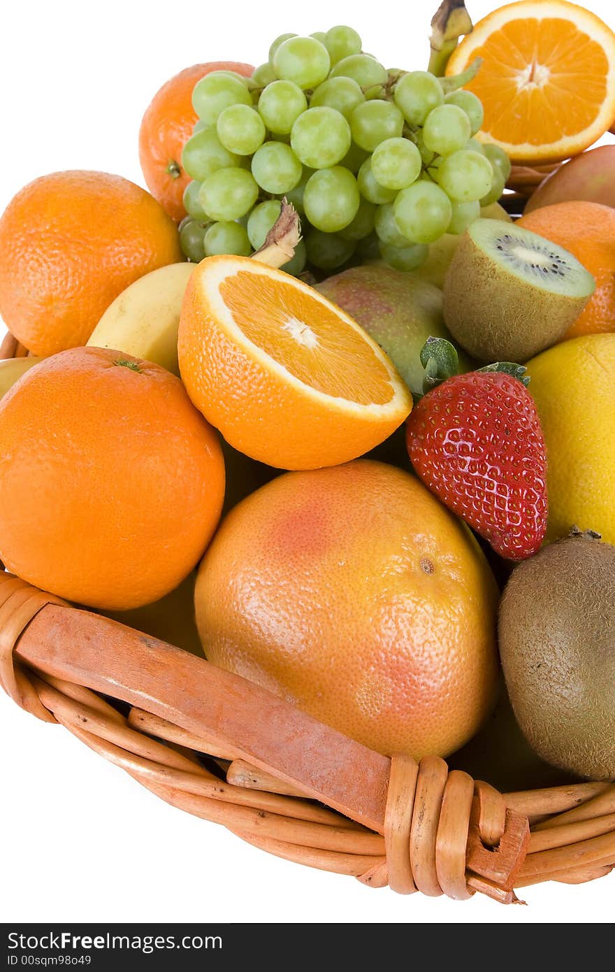 Fresh fruit is very healthy and rich in vitamins