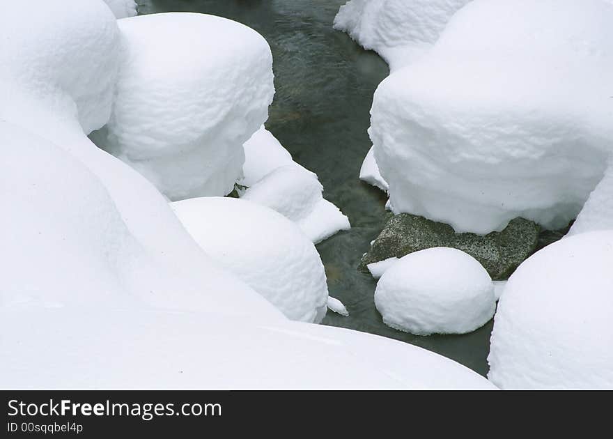 Snowy Rocks