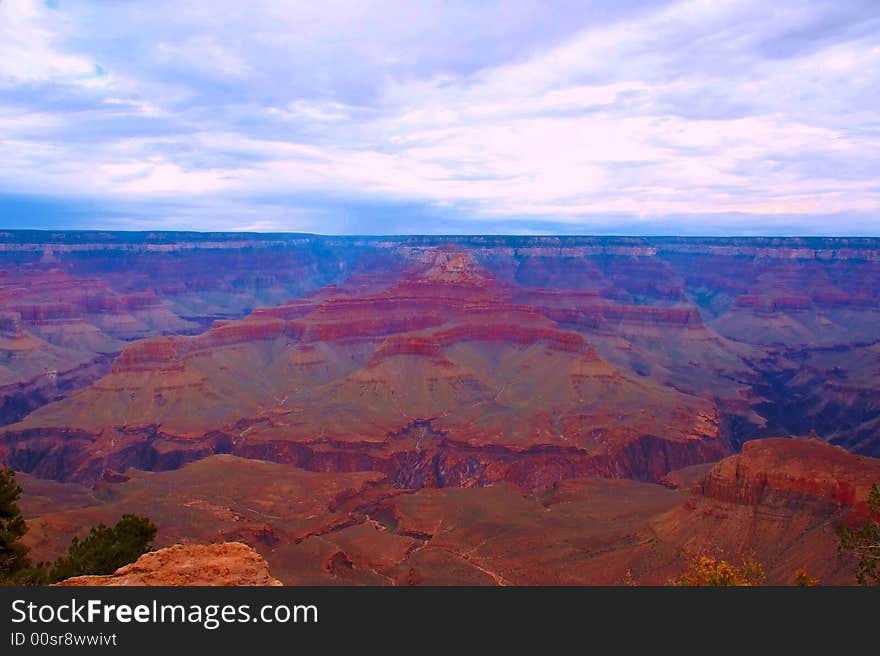 Grand Canyon in September when colors are brilliant.