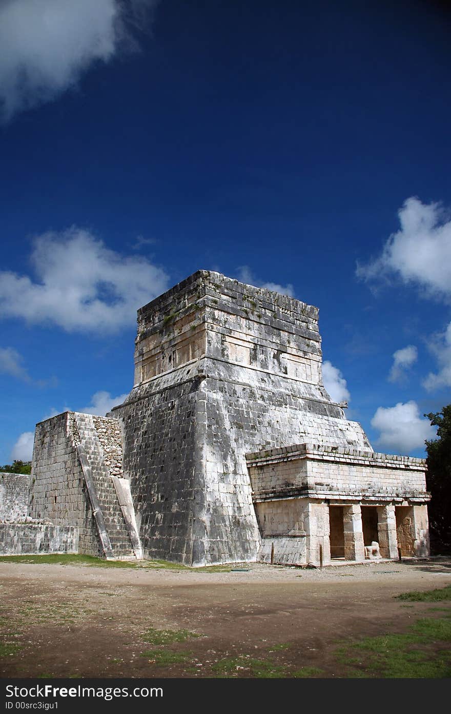 Entrance to Spectator Building at Mayan Ball Court in the Yucatan