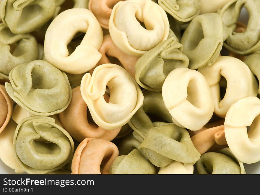 Tortellini tricolore pasta