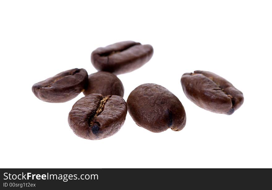 Coffee bean isolated on a white background