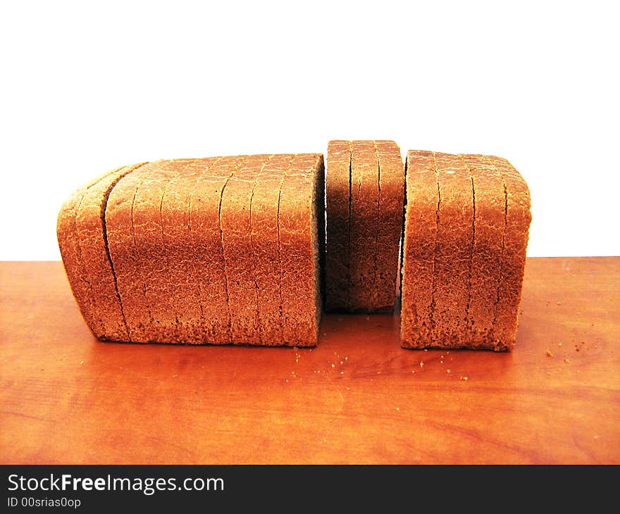 Bread on white background. See my other images of bread and food