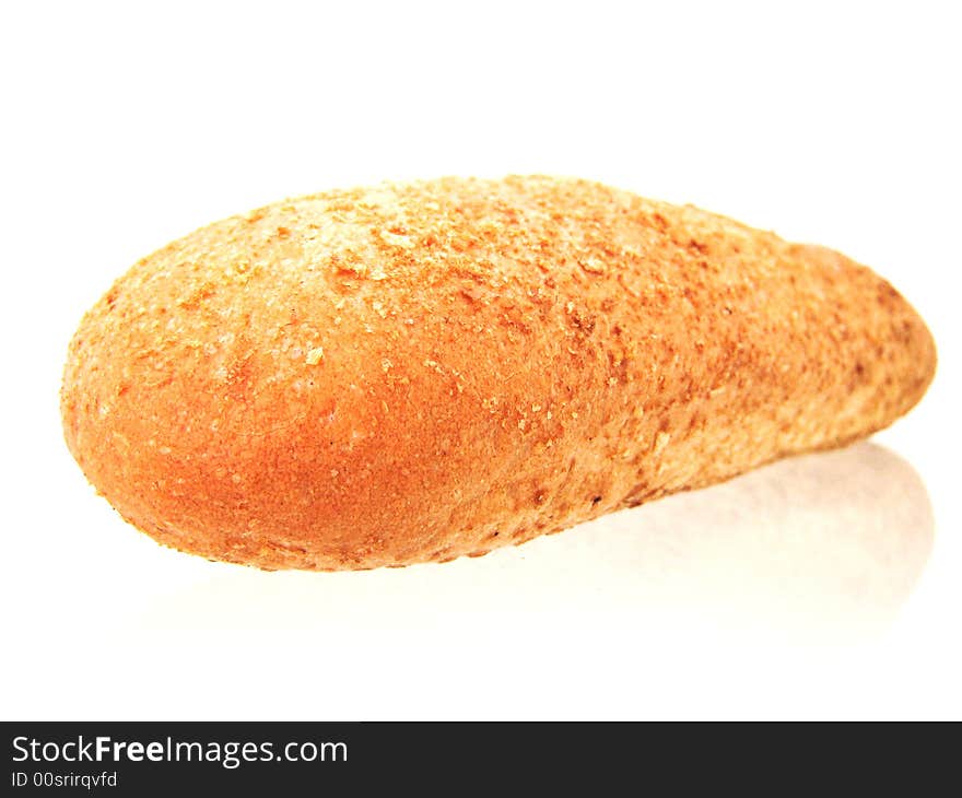 Bread on white background. See my other images of bread and food