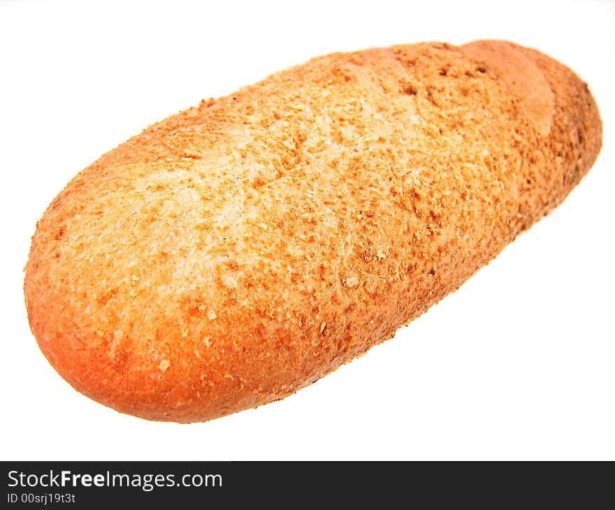 Bread on white background. See my other images of bread and food