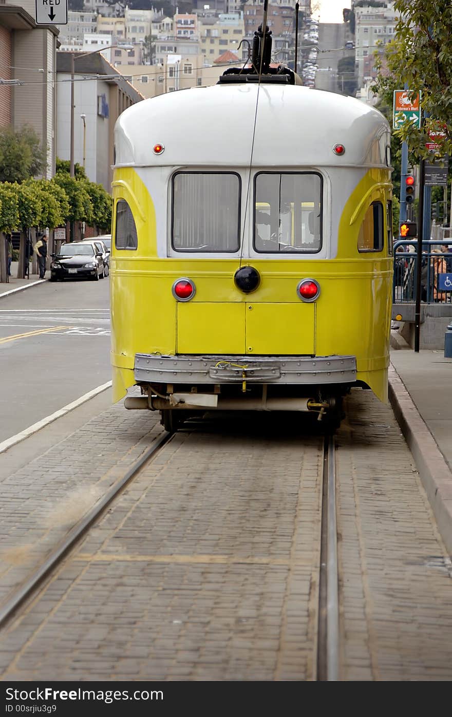 Electric Trolley Car in San Francisco