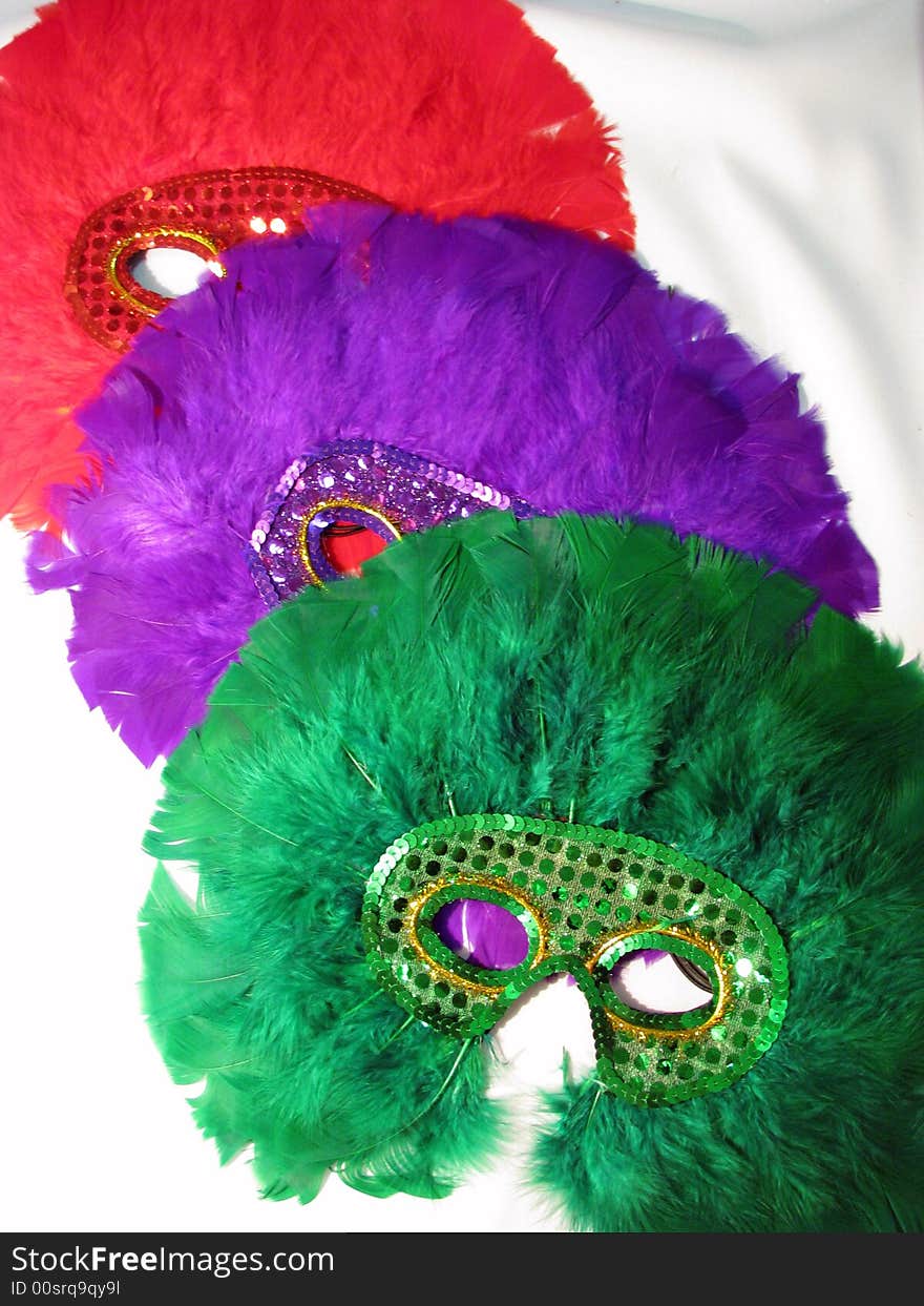 Bright Feather Masks