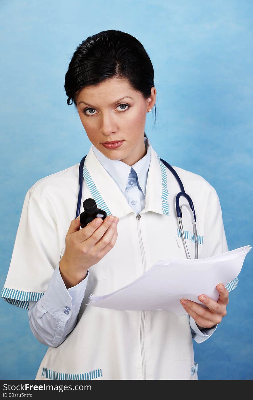 Caucasian female doctor