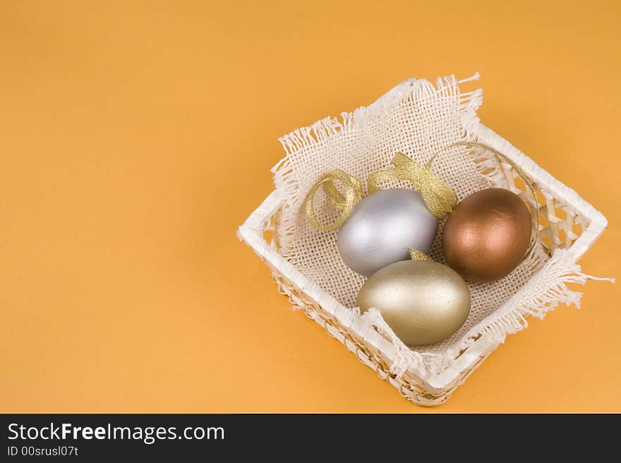 Gold, Silver And Bronze Eggs