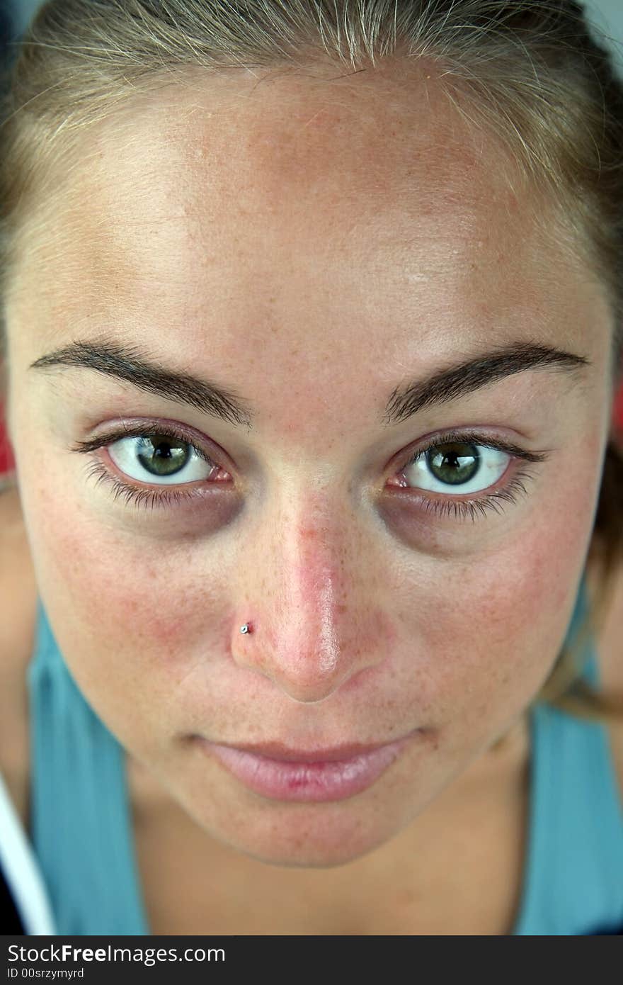 Close-up of a woman's face