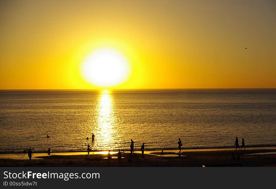 Sunset Silhouettes, Henley Beach