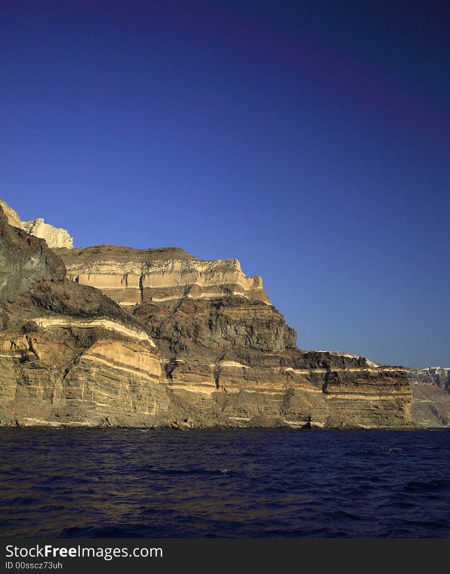 Volcanic cliffs Santorini