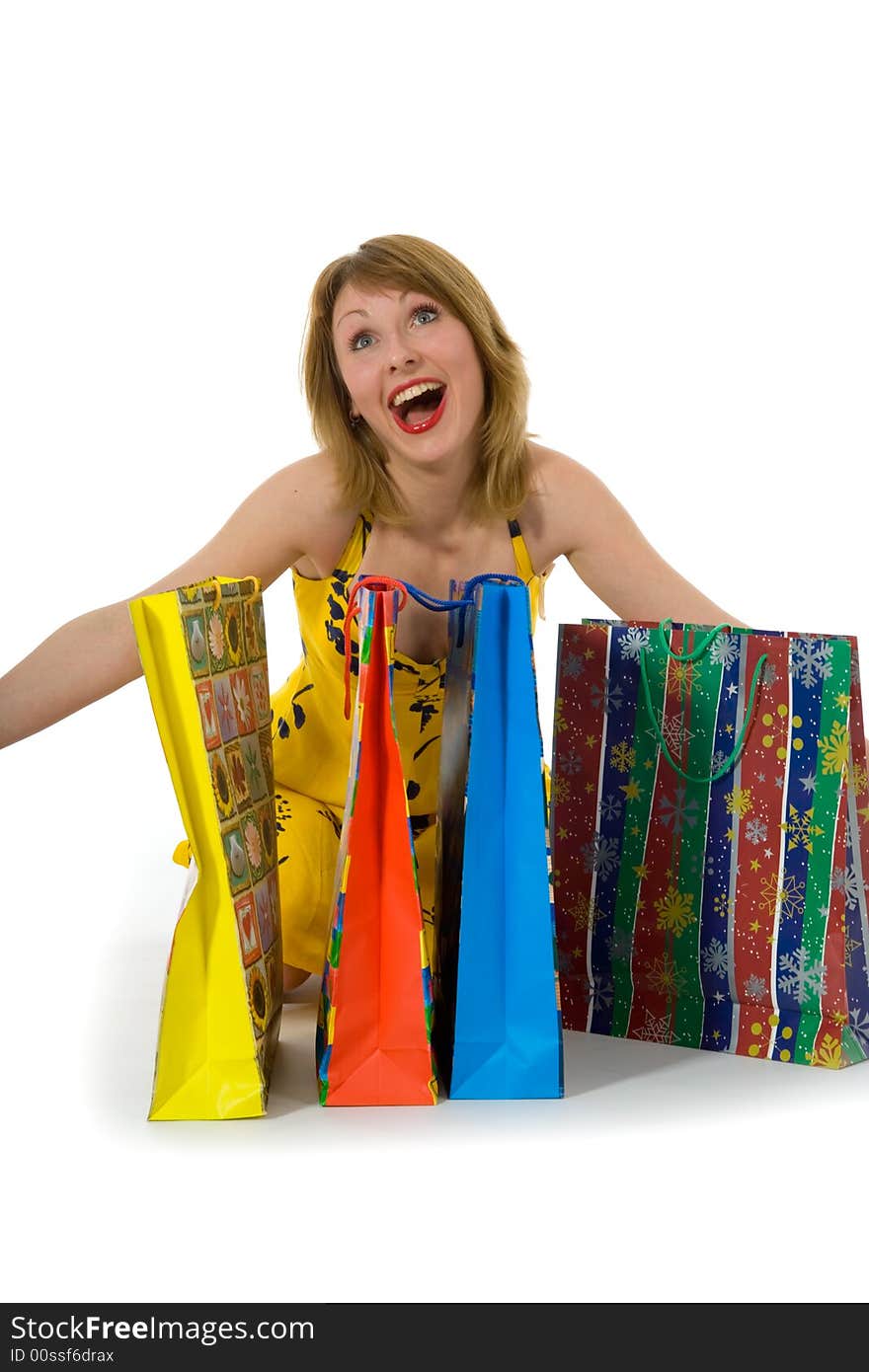 Expressive Woman Shopping