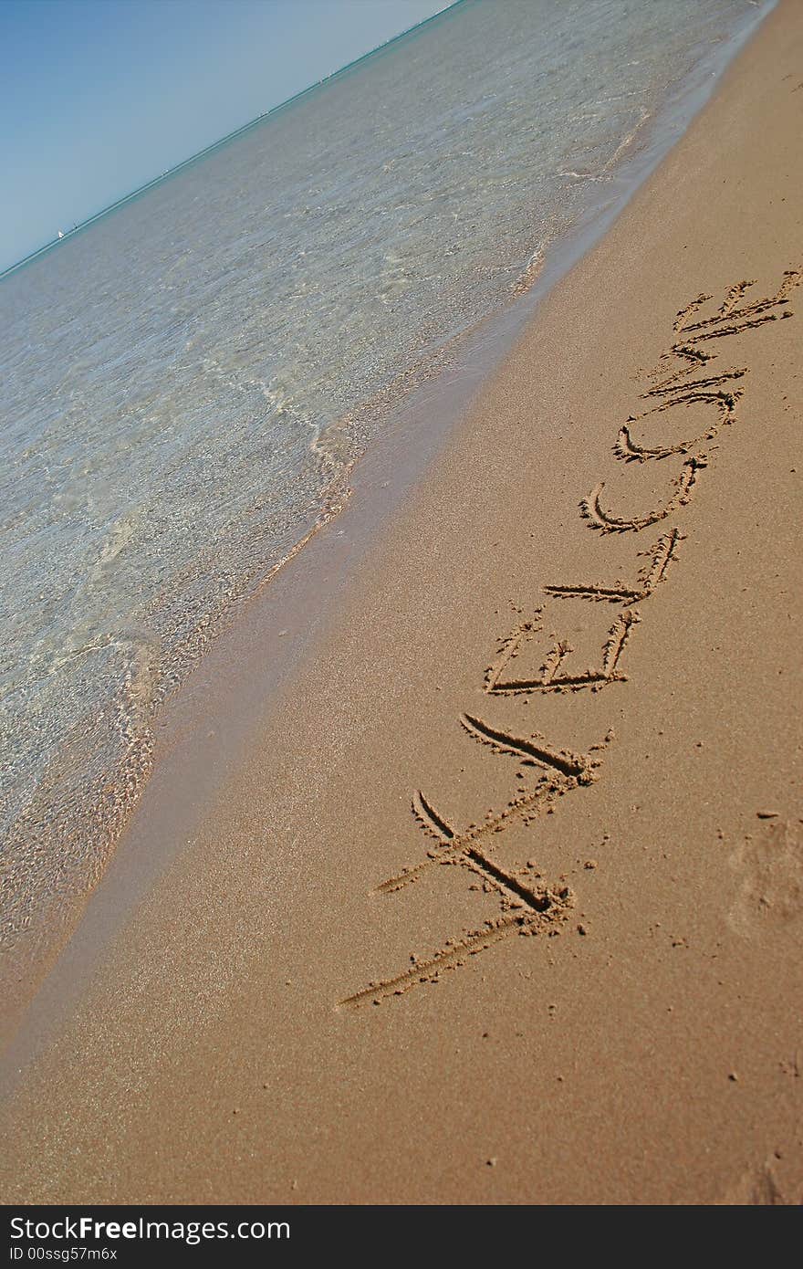 Message on the beach