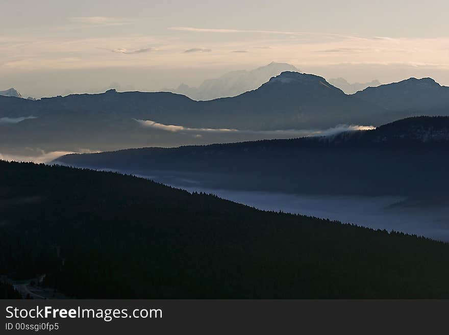 Landscape of mountain