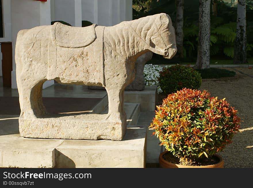 Stone horse