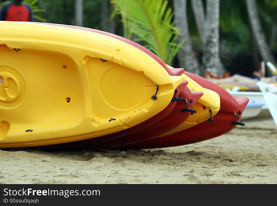 Kayak on the beach