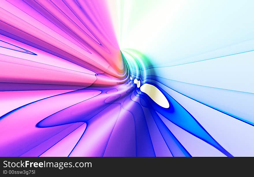 Colorful 3D rendered abstract background. Colorful 3D rendered abstract background