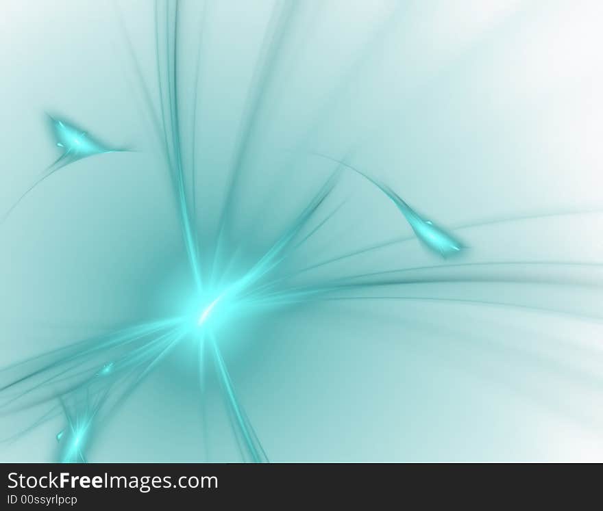 Blue 3D rendered abstract background. Blue 3D rendered abstract background