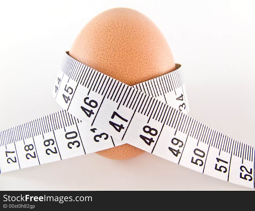 Fit egg isolated on white background. Fit egg isolated on white background.