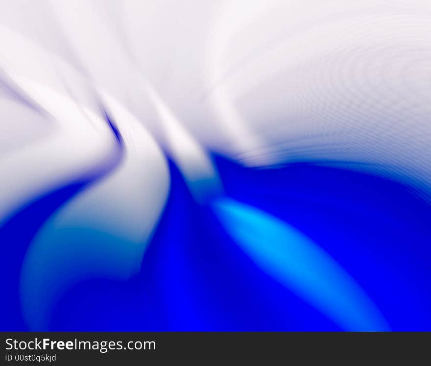 Blue 3D rendered abstract background. Blue 3D rendered abstract background