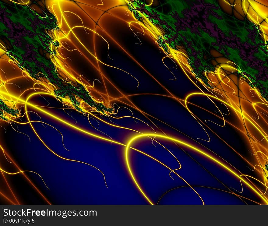 Colorful 3D rendered abstract background. Colorful 3D rendered abstract background