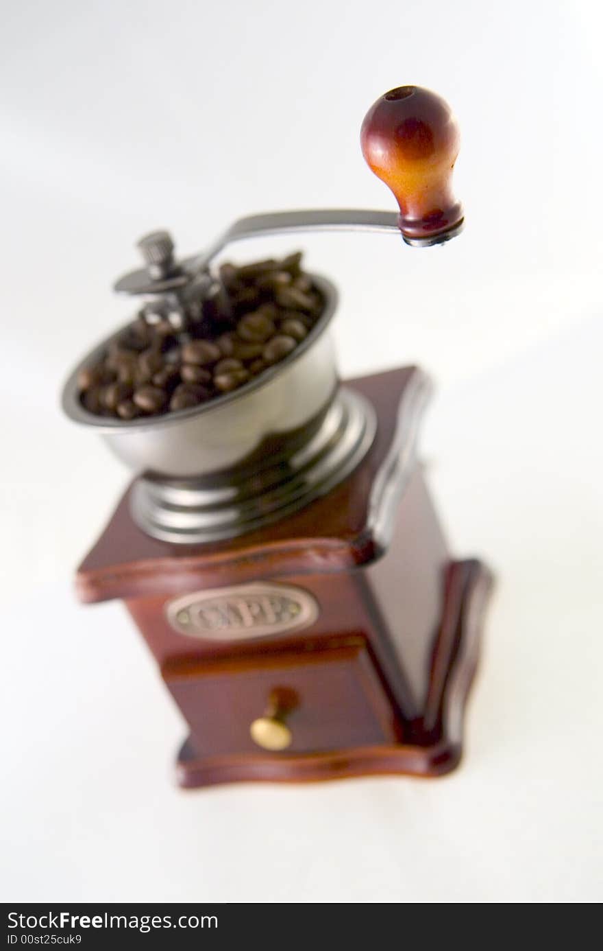 Coffee In Grinder