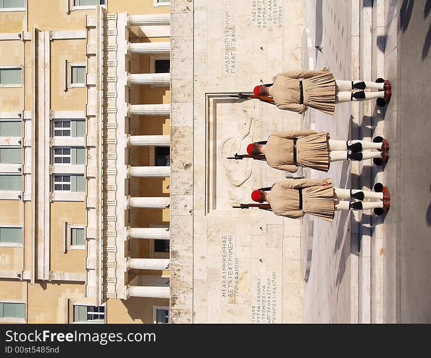 Guard Change in front of the greek parlament