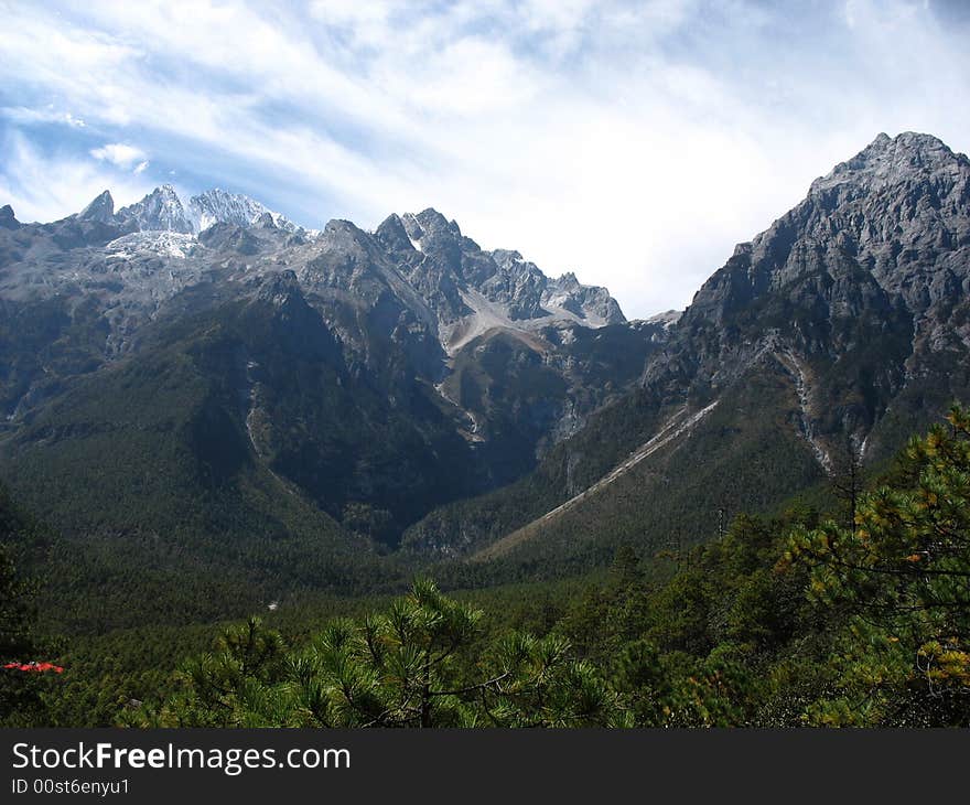 Snow Mountain In China