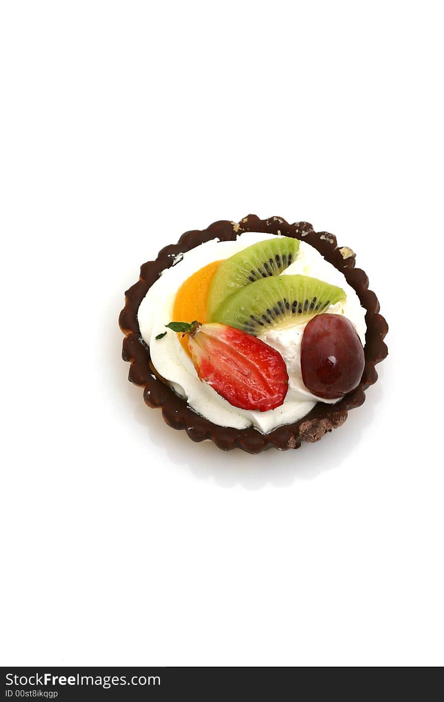 Cupcake with fruits