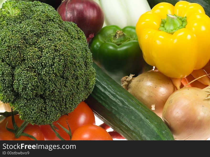 Close-up of fresh vegetables for backgrounds