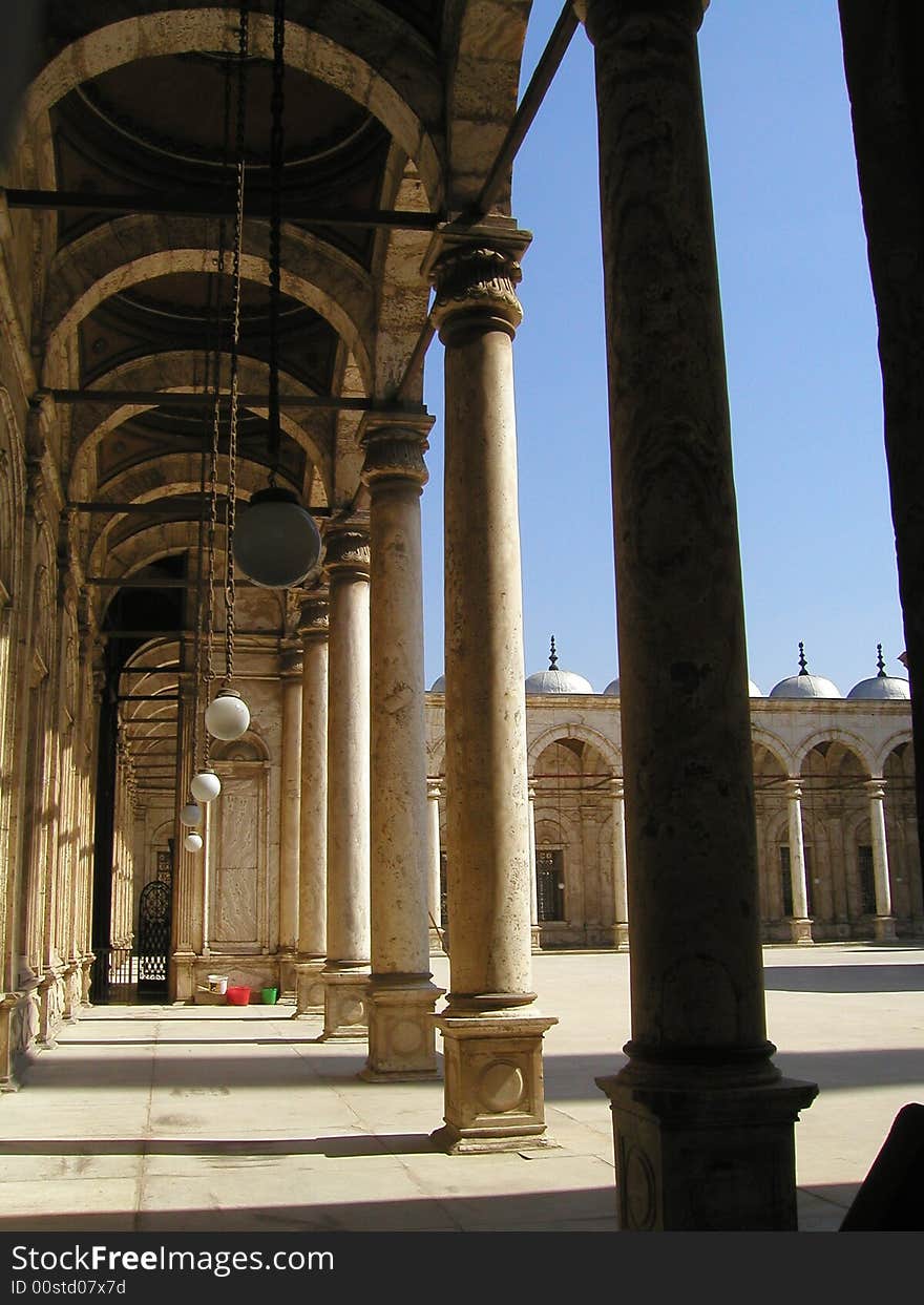 Insde view of an Muslim mosque