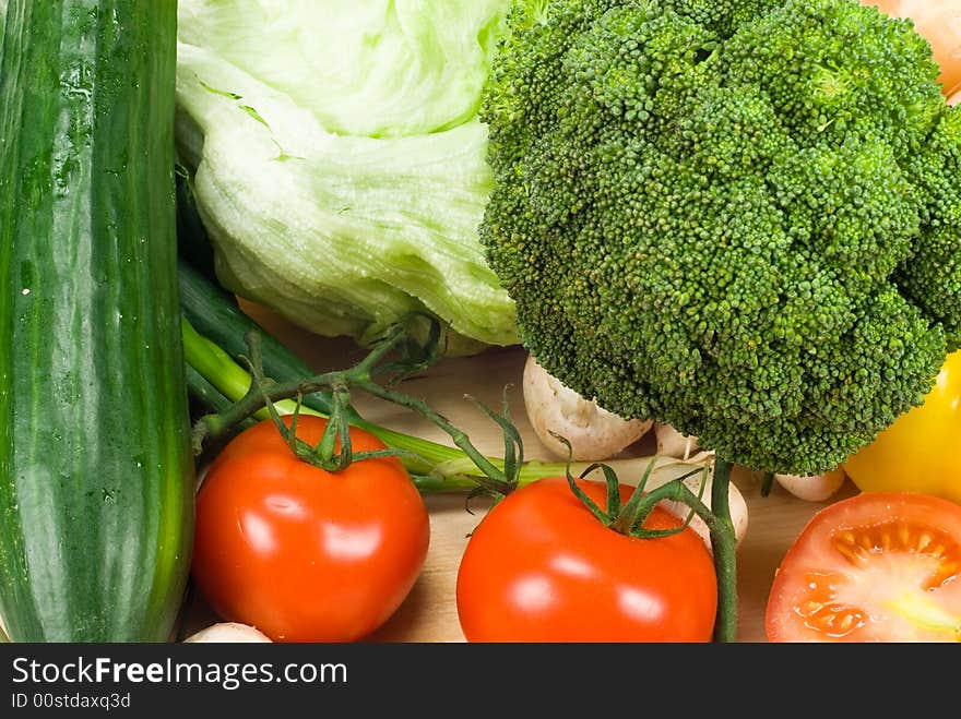 Close-up of fresh vegetables for backgrounds