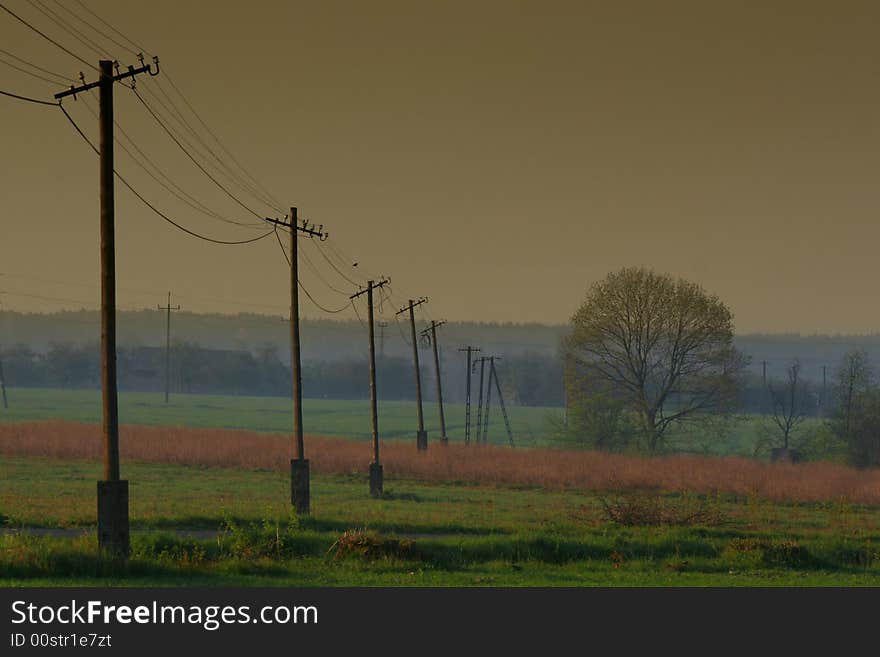 Pylons on the acre