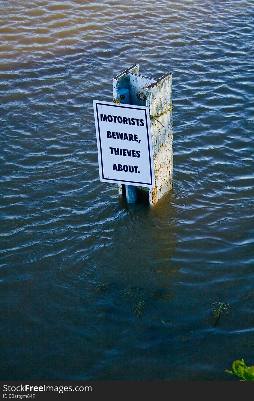 A watery warning