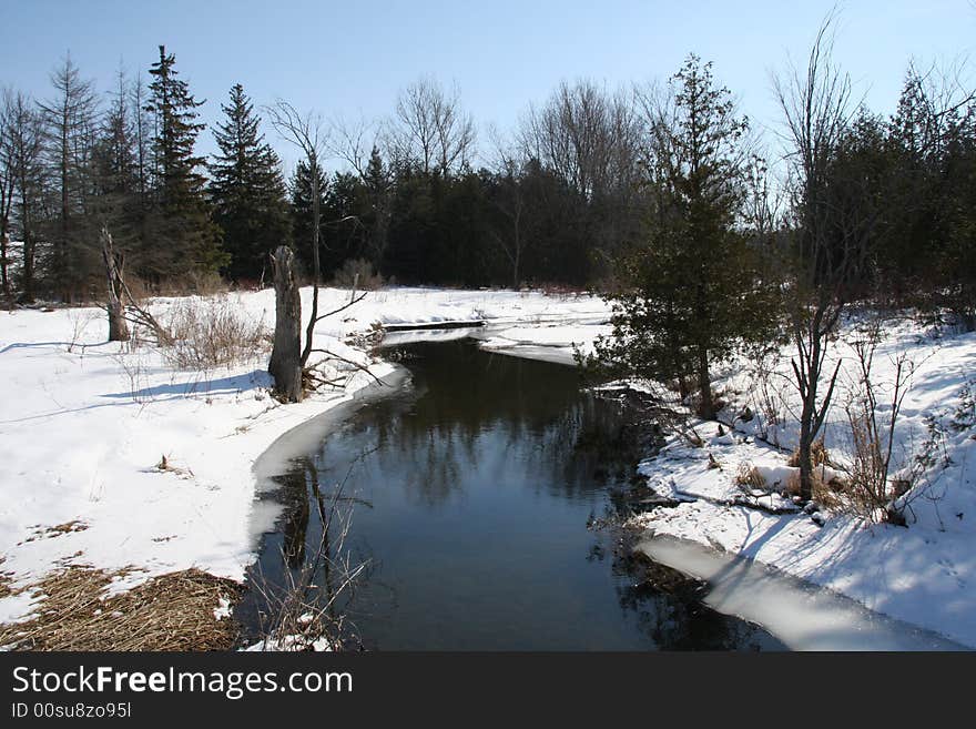 Black River. A nice river that has a great perspective view.