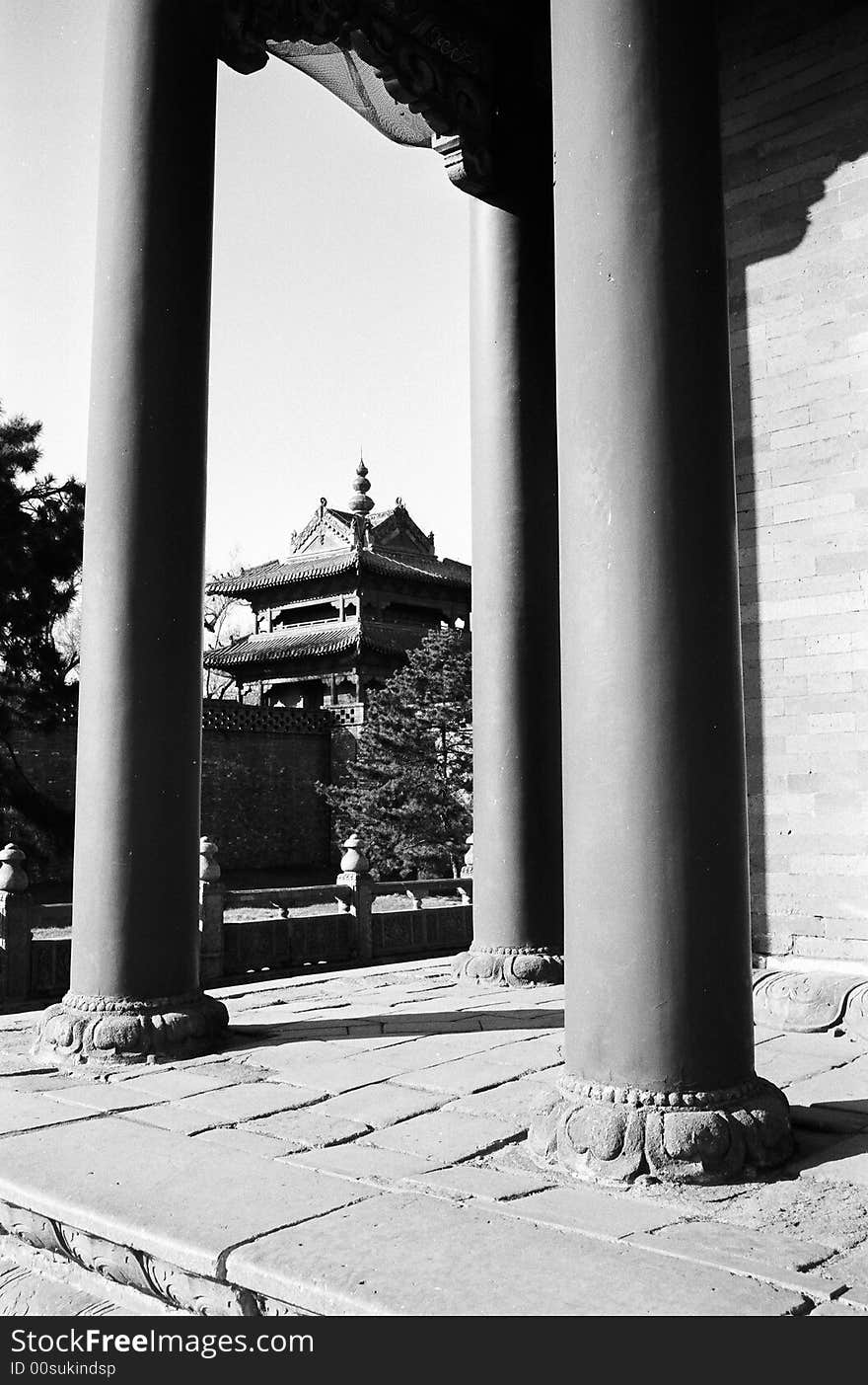 An emperor's tomb, CHinese Qing Dynasty. An emperor's tomb, CHinese Qing Dynasty.