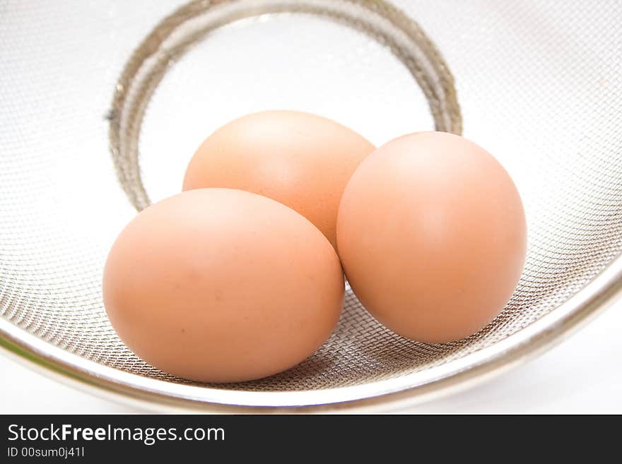 Three eggs