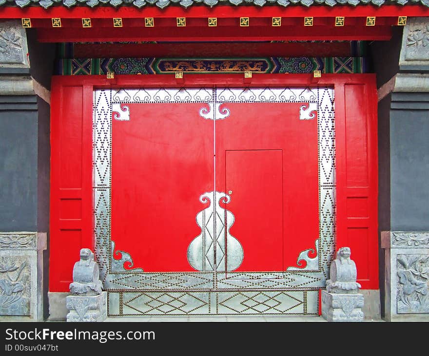 Red Gate of a temple