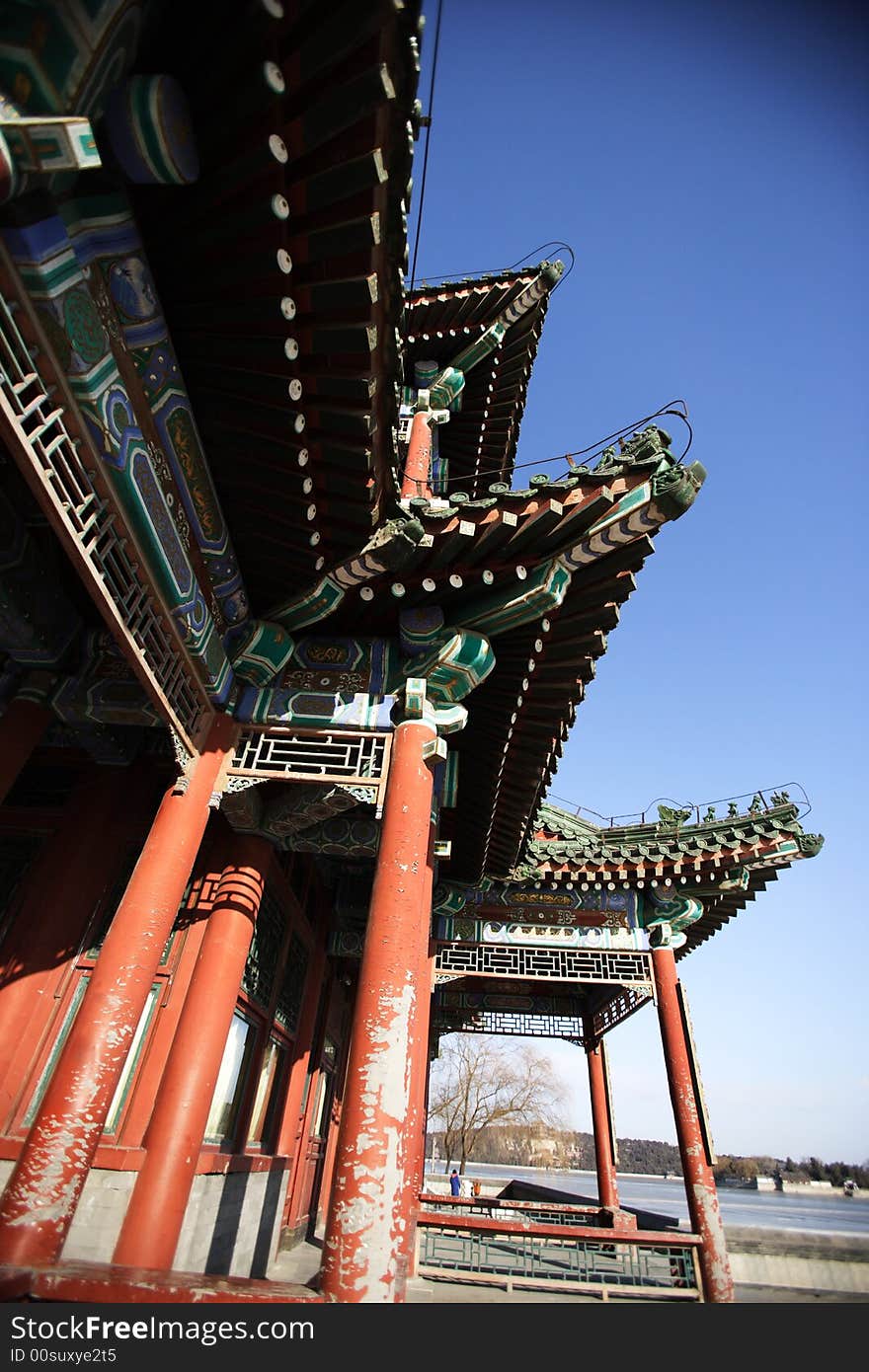 A gloriette in the summer palace ,Beijing ,China