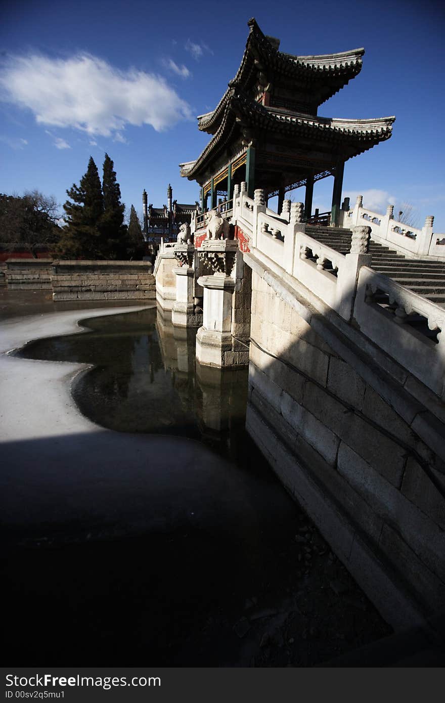 A gloriette in the summer palace ,Beijing ,China