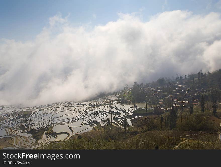 Clouds of mountains