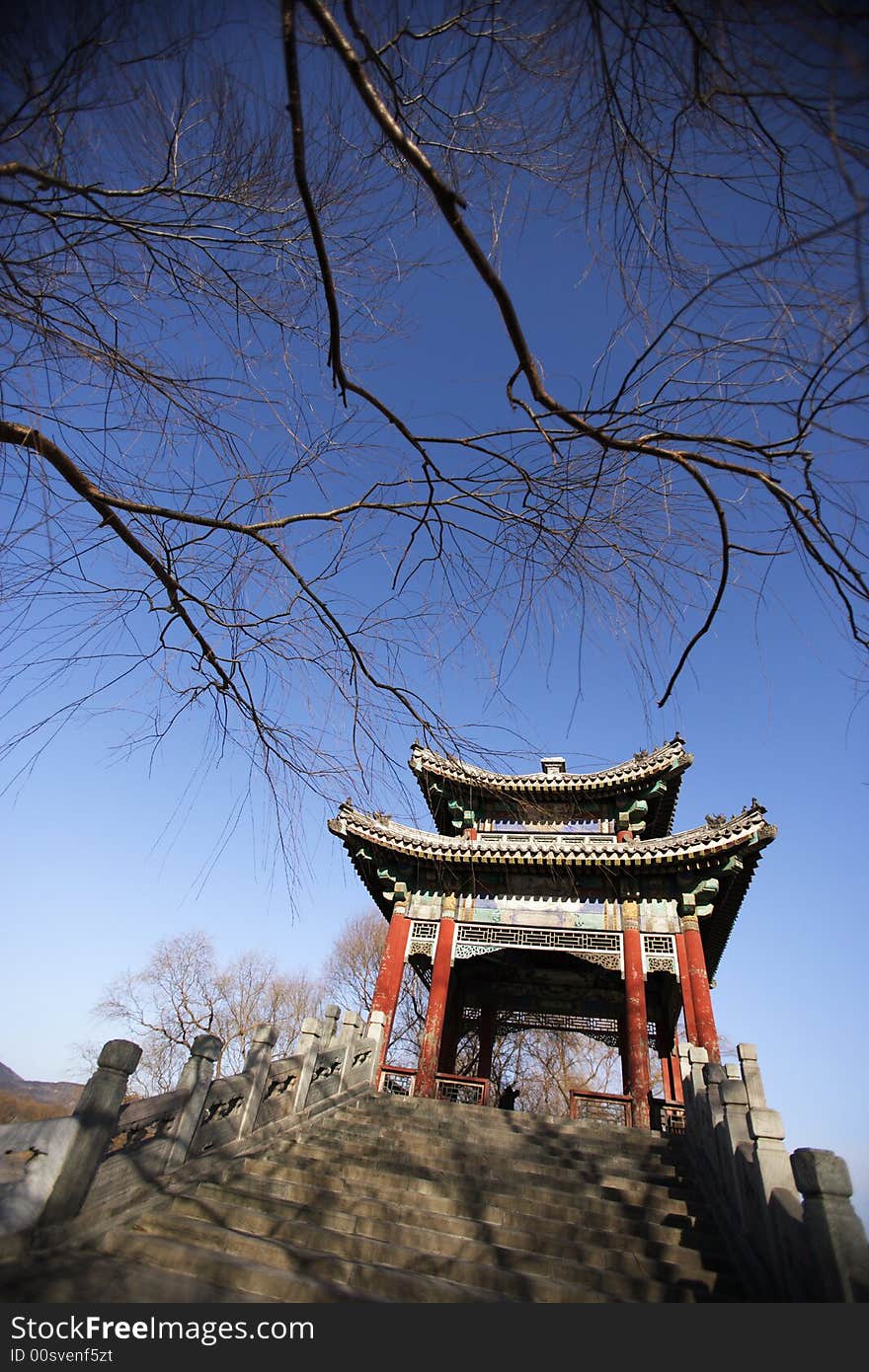 A gloriette in the summer palace ,Beijing ,China