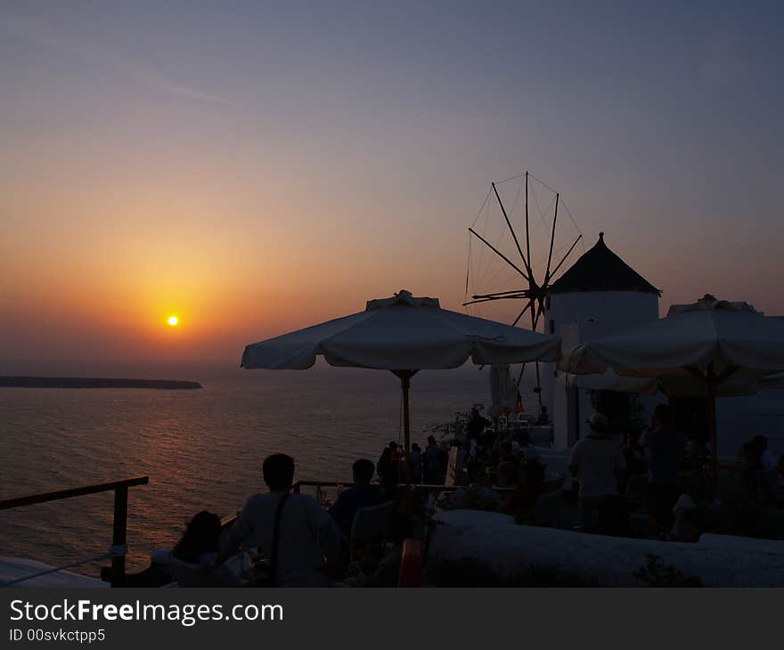 Sunset of Oia